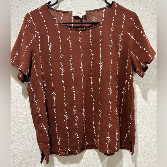 bohme Tops - Floral Short Sleeve Top